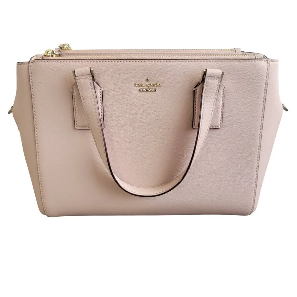 Kate Spade Pink/Blush Leather Handbag Tote Style